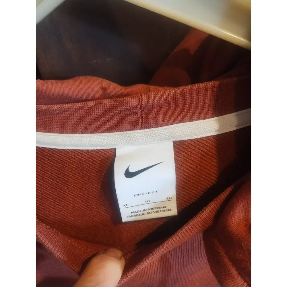 Nike Streetwear Standard Issue Hoodie reddish brown Mens XL Excellent Condition